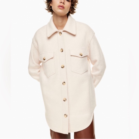Wilfred Jackets & Blazers - Aritzia Wilfred free Soft Cream Utility Jacket XS